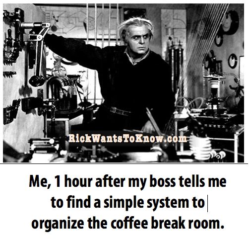 Coffee room meme